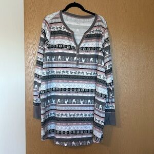 Like New Maurices size 3 Long Sleeve Nightgown